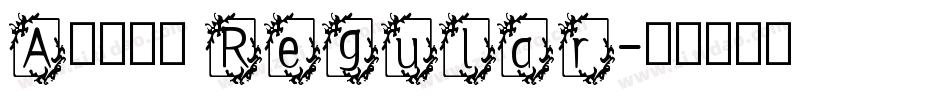 A书法英文 Regular字体转换